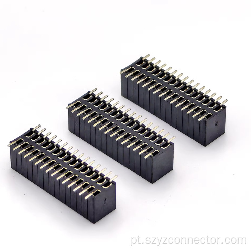 Cabeçalho fêmea SMT tipo U de 1,27 mm